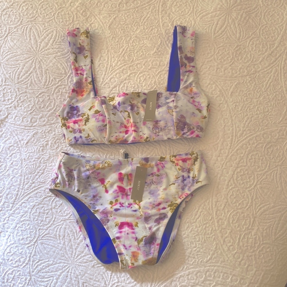 New J. Crew Two Piece Swimsuit